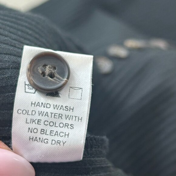 Olivia & James Black Ribbed Button Front Midi Dress - Picture 8 of 11